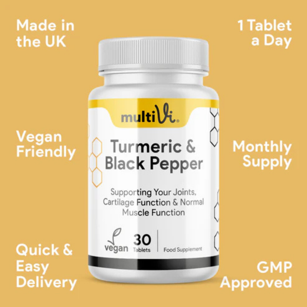 MultiVi - Turmeric & Black Pepper Curcumin Complex - 30 Capsules