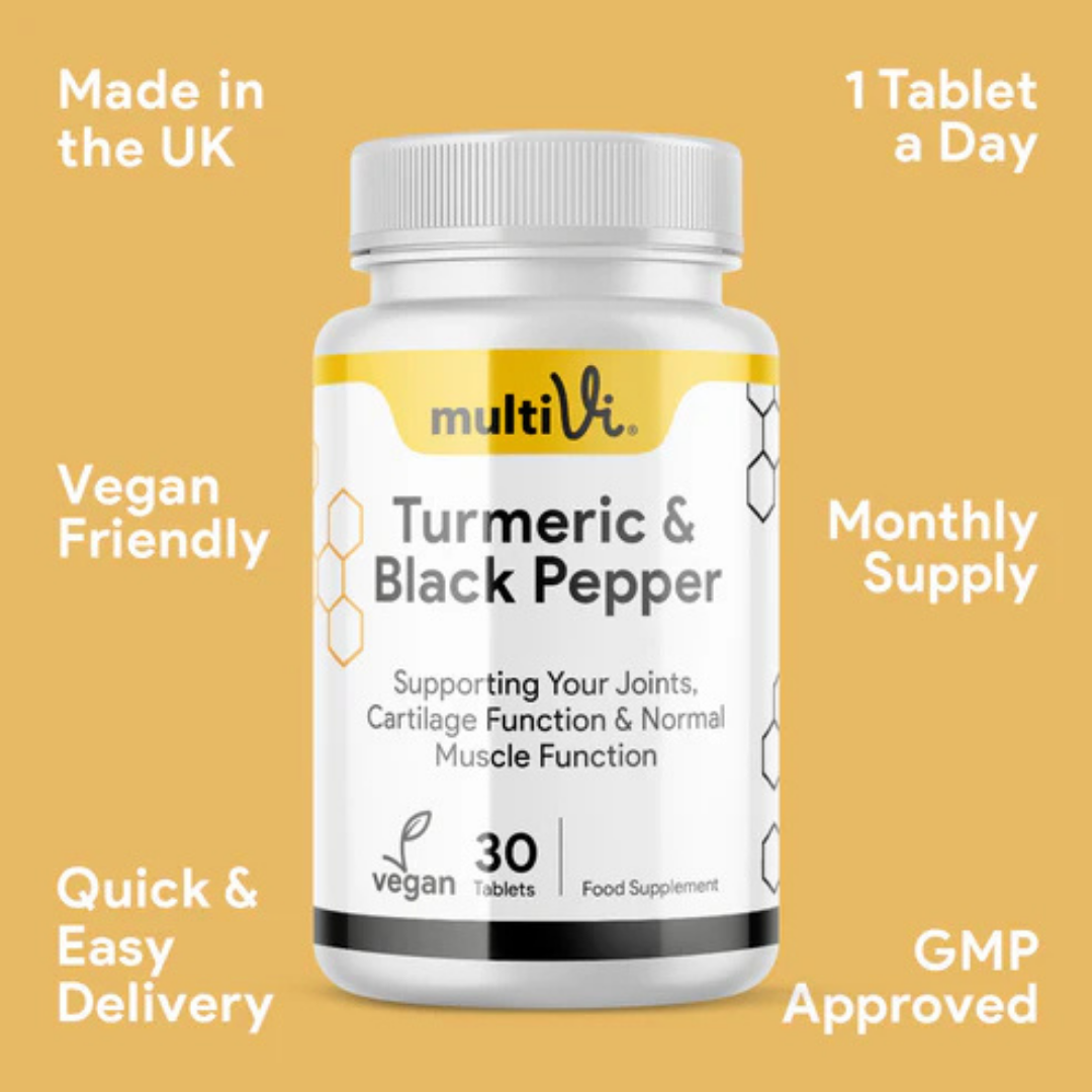 MultiVi - Turmeric & Black Pepper Curcumin Complex - 30 Capsules