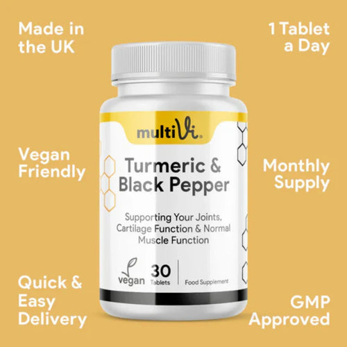 MultiVi - Turmeric & Black Pepper Curcumin Complex - 30 Capsules - The Wellness Store®
