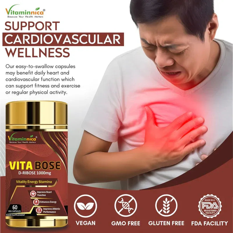Vitaminnica Vita Bose D-Ribose- 60 Capsules - The Wellness Store®
