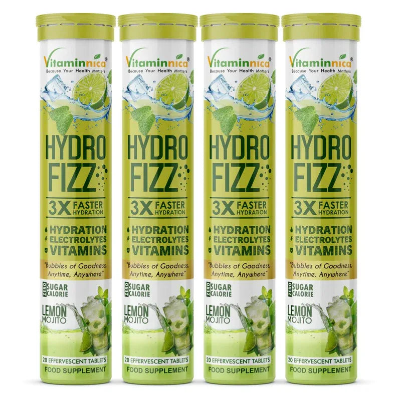 Vitaminnica Hydro Fizz- 20 Effervescent Tablets | Ultimate Hydration, Electrolytes & Vitamin Boost - The Wellness Store®