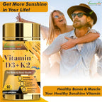 Vitaminnica Vitamin D3+K2 - Improves Bone Health- 60 Capsules - The Wellness Store®