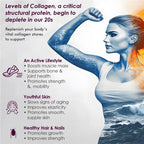 Vitaminnica Vita Beauty Premium Bovine Collagen Powder (Type I & III) with Hyaluronic Acid, Glutathione, Vitamin C, Biotin & Vitamin E | For Glowing Skin & Anti-Aging - 30 servings - The Wellness Store®