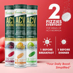 Vitaminnica ACV Moringa Effervescent- 15 Tablets | Supports Digestion, Detox & Weight Management - The Wellness Store®