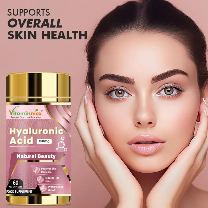Vitaminnica Hyaluronic Acid 150mg- Natural Beauty | 60 Capsules - The Wellness Store®
