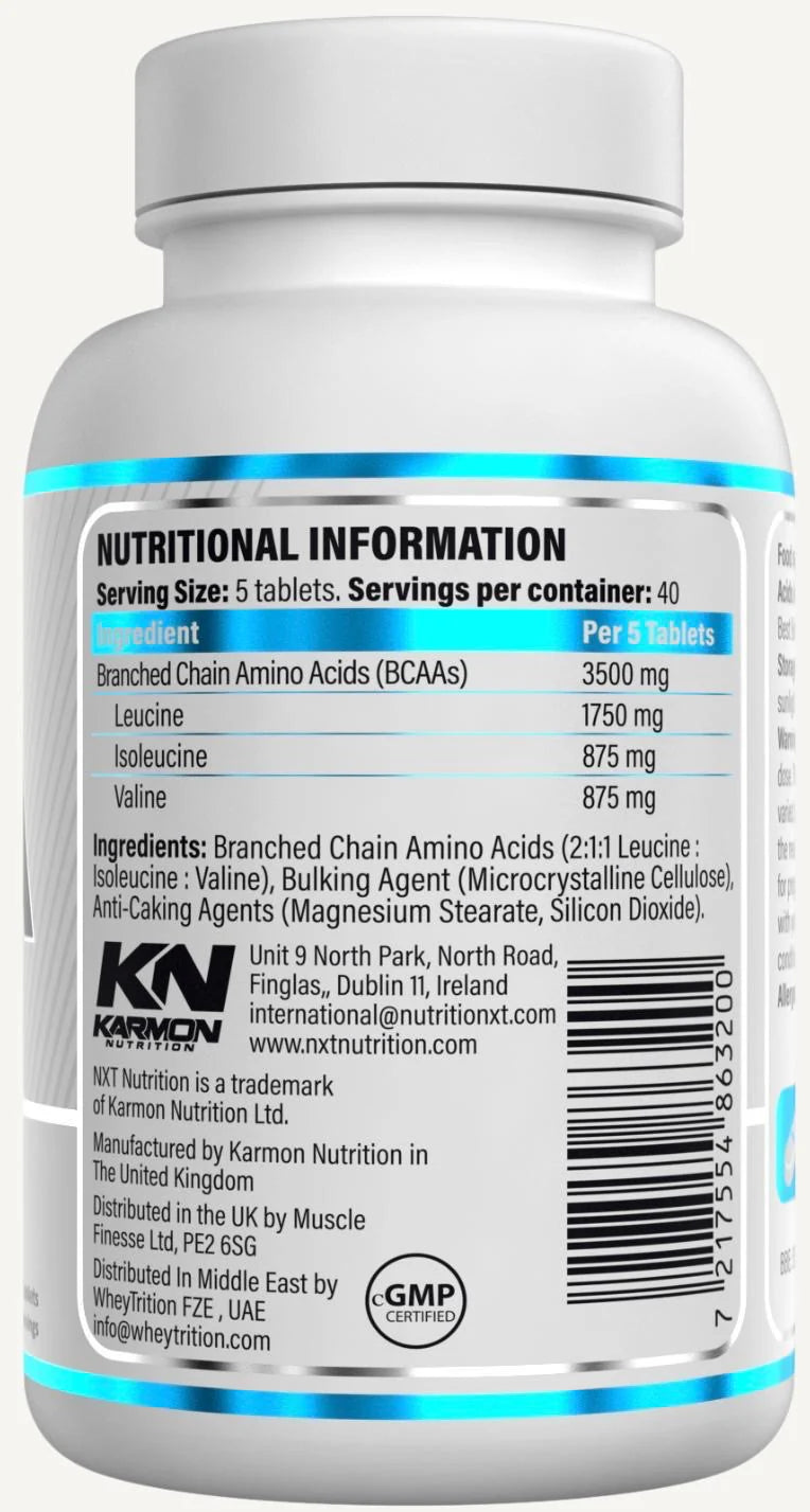 NXT BCAAs - 200 tablets