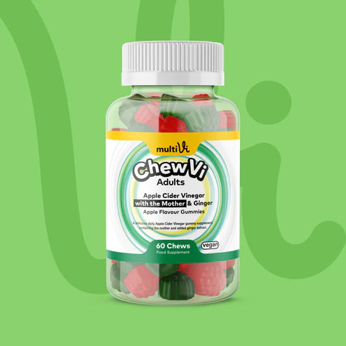 MultiVi - Apple Cider Vinegar (with the Mother) & Ginger - 60 Chewable Gummies