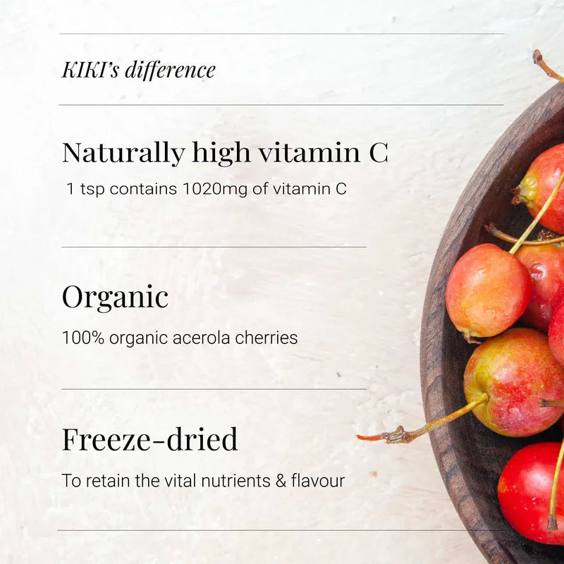 KIKI HEALTH - Acerola Powder, Organic - 100g