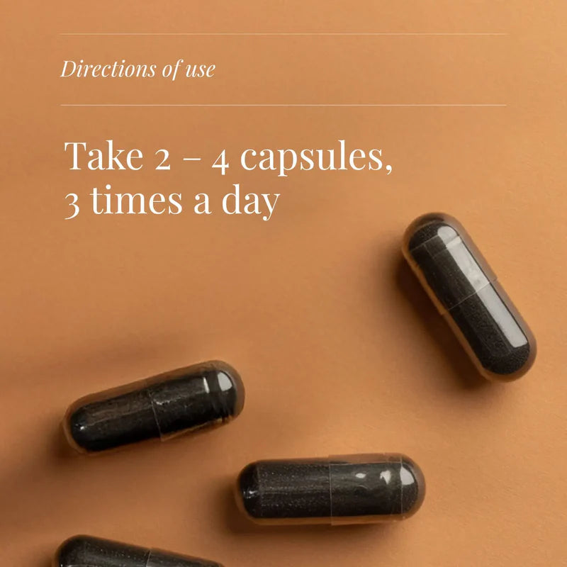 KIKI Health - Activated Charcoal Capsules - 50 Vegicaps