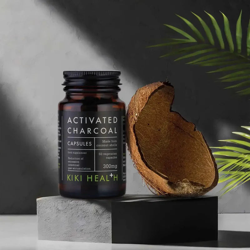 KIKI Health - Activated Charcoal Capsules - 50 Vegicaps