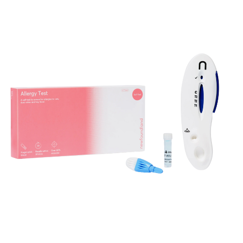 Newfoundland - Allergy Test Kit for Cat Hair - Dust Mites & Grass Pollen