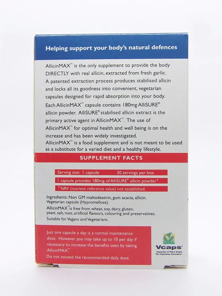 Allimax – ALLICINMAX® - High Strength Garlic Supplement