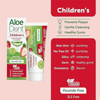 Aloe Dent – Children’s Strawberry Toothpaste – 50ml (Fluoride-Free)