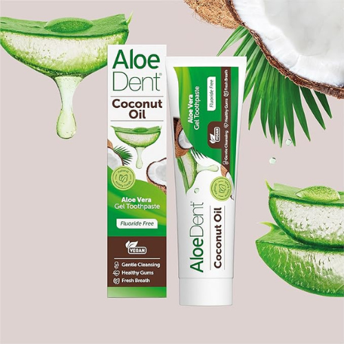 Aloe Dent – Coconut Oil Toothpaste (Fluoride Free) – 100ml