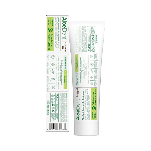 Aloe Dent – Coconut Oil Toothpaste (Fluoride Free) – 100ml