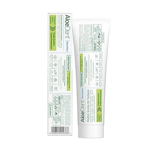 Aloe Dent – Sensitive Toothpaste with Aloe Vera, Echinacea & Fluoride – 100ml