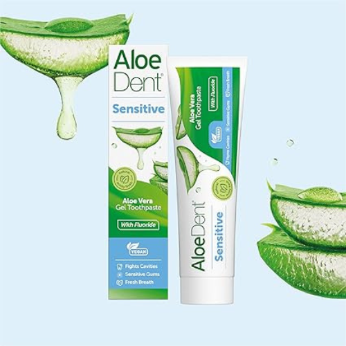 Aloe Dent – Sensitive Toothpaste with Aloe Vera, Echinacea & Fluoride – 100ml