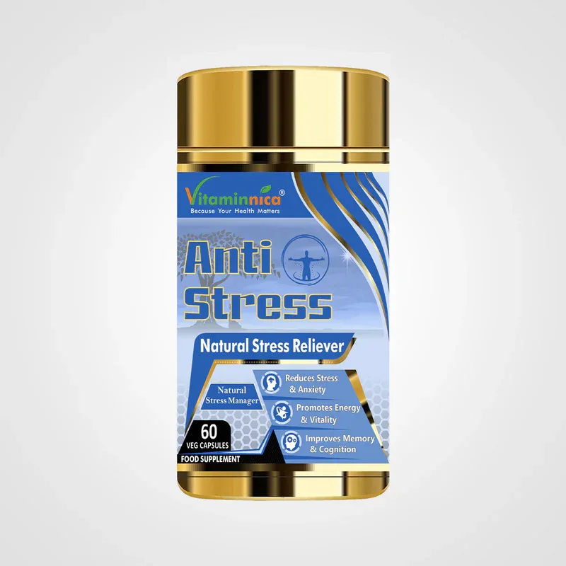 Vitaminnica Anti-Stress- Stress Reliever - 60 Capsules - The Wellness Store®