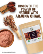 Oils & Herbs - 100% Organic Arjuna Chaal Powder (Terminalia arjuna) - 100g Powder
