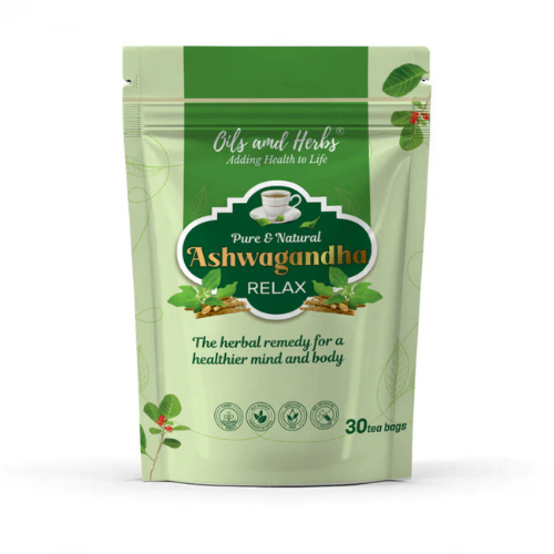 Oils & Herbs – Ashwagandha Herbal Tea Blend – 30 Tea Bags