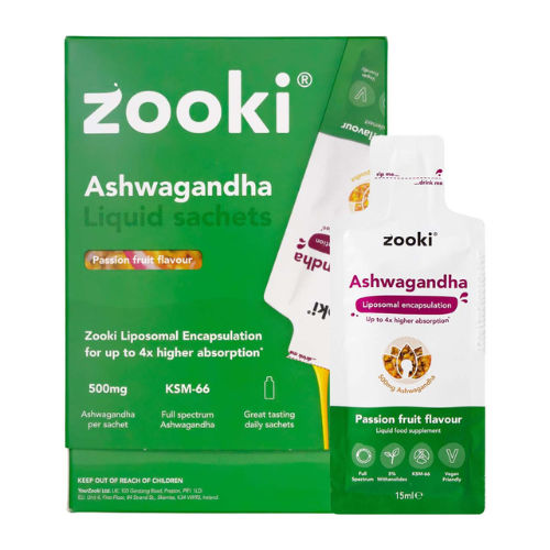 Zooki - Ashwagandha 500mg Liposomal Ashwagandha - Liquid Sachets