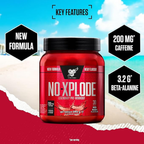 BSN - N.O.-Xplode Pre Workout Powder Red Rush Flavour - 390g (30 Servings)