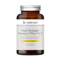 Balanced - High Strength Omega 3 + Vitamin E - 50 Gel Capsules (Reusable Bottle)