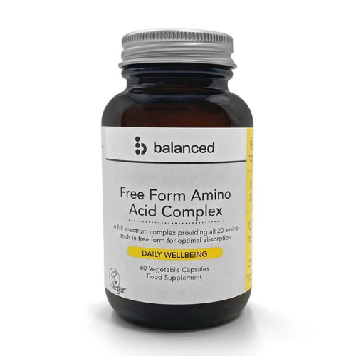 Balanced - Free Form Amino Acid Complex - 60 Capsules (Reusable Bottle)