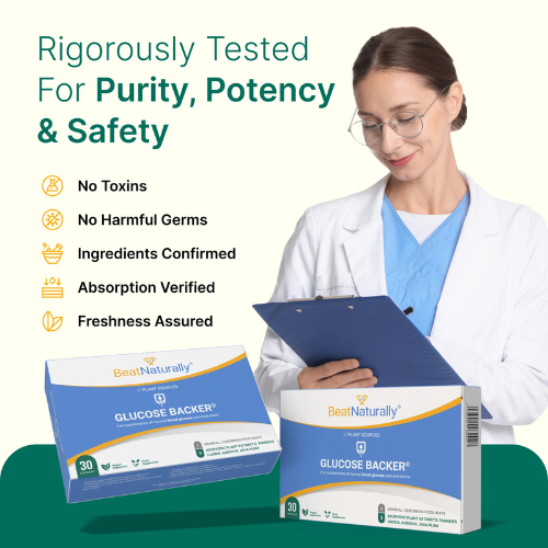 BeatNaturally - Blood Sugar Support with Chromium Picolinate, Cassia & Tinospora - 30 Capsules