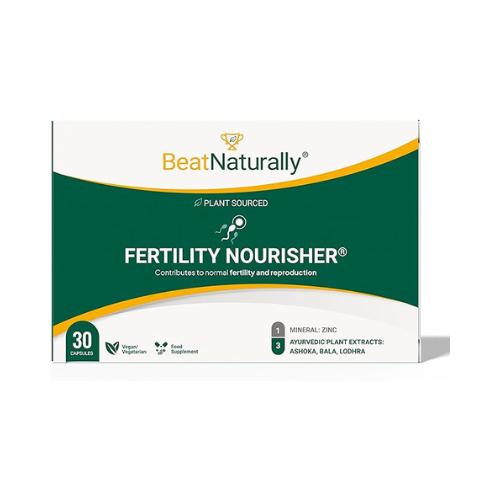 BeatNaturally - Fertility Nourisher with Zinc, Ashoka, Bala & Lodhra - 30 Capsules