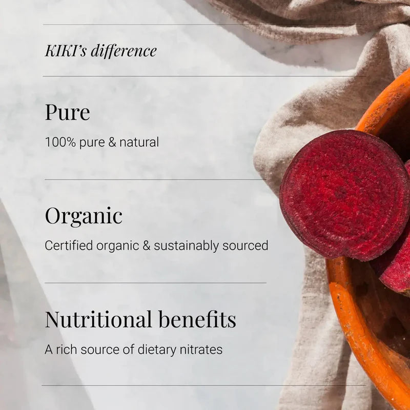 KIKI HEALTH - Beetroot Powder, Organic - 200g