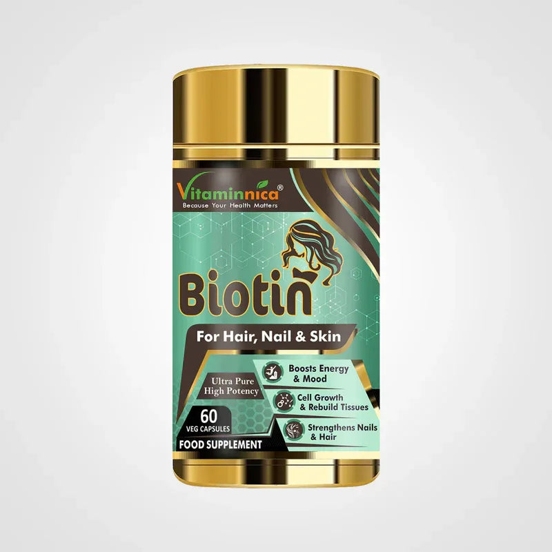 Vitaminnica Biotin - Better Hair, Skin and Nails - 60 Capsules - The Wellness Store®