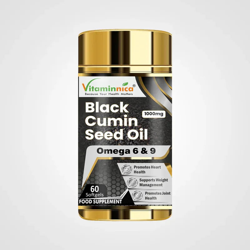 Vitaminnica Black Cumin Seed Oil 1000mg - 60 Capsules - The Wellness Store®