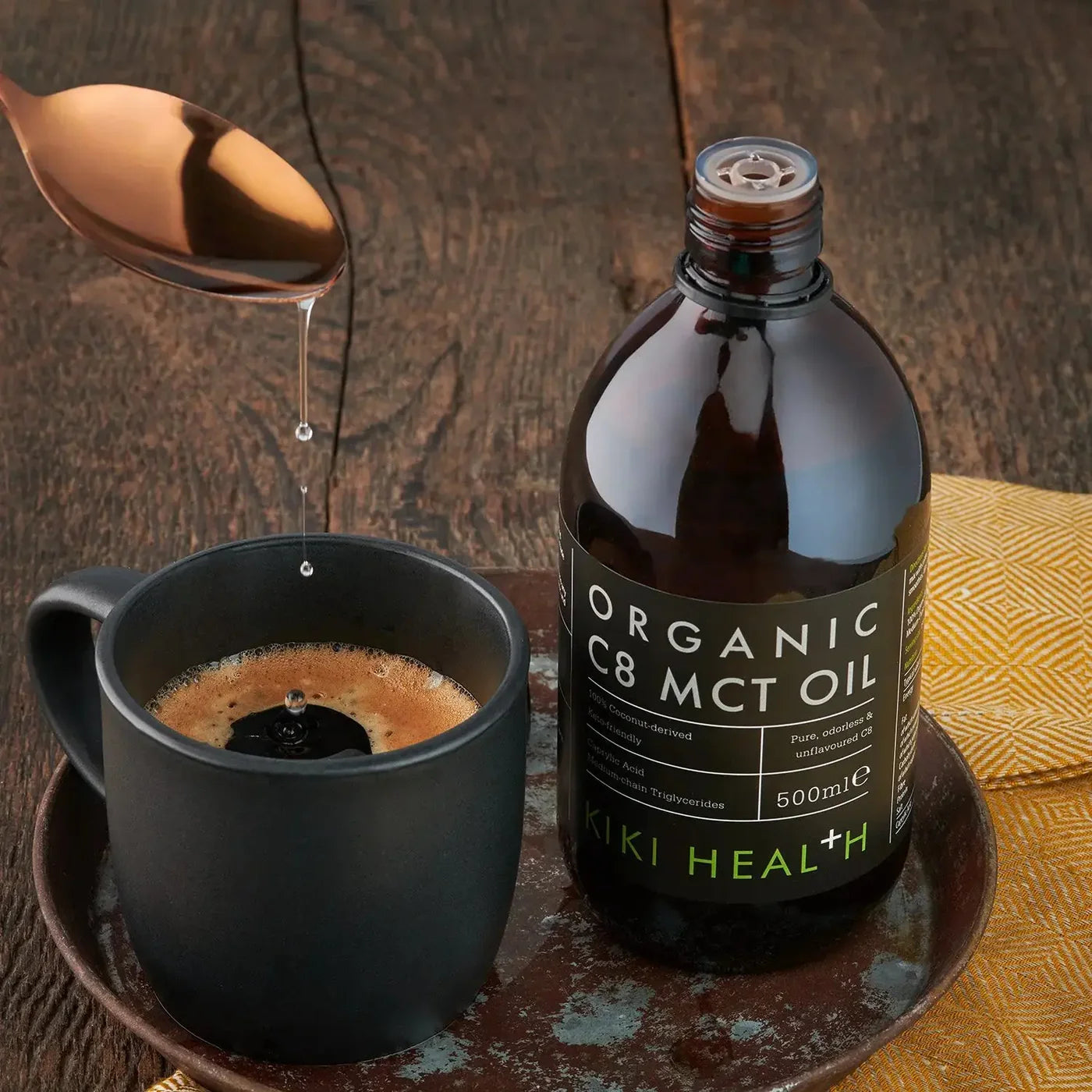 KIKI HEALTH - C8 MCT Oil, Organic - 500ml