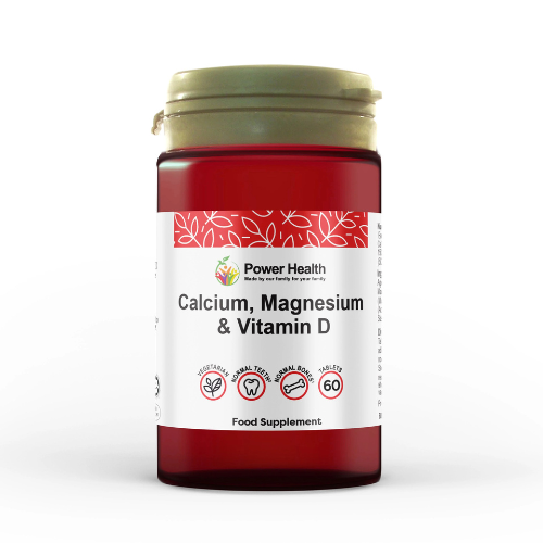 Power Health - Calcium 400mg, Magnesium 150mg & Vitamin D 2.5mcg - 60 Tablets