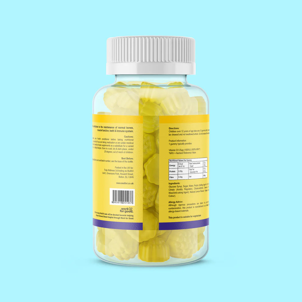 MultiVi - Kid's Vitamin D3 1000IU - 60 Chewable Gummies