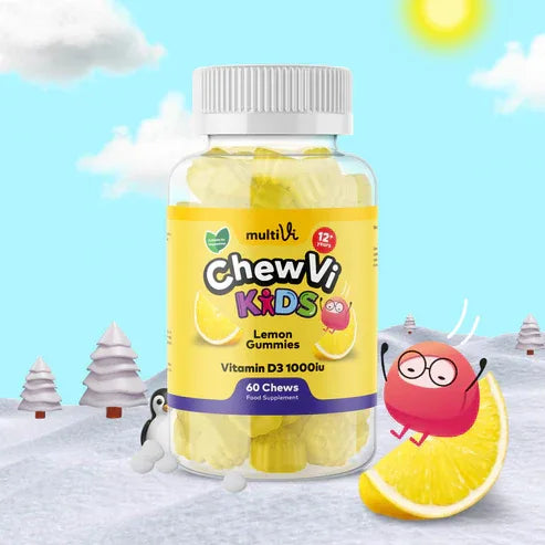 MultiVi - Kid's Vitamin D3 1000IU - 60 Chewable Gummies - The Wellness Store®