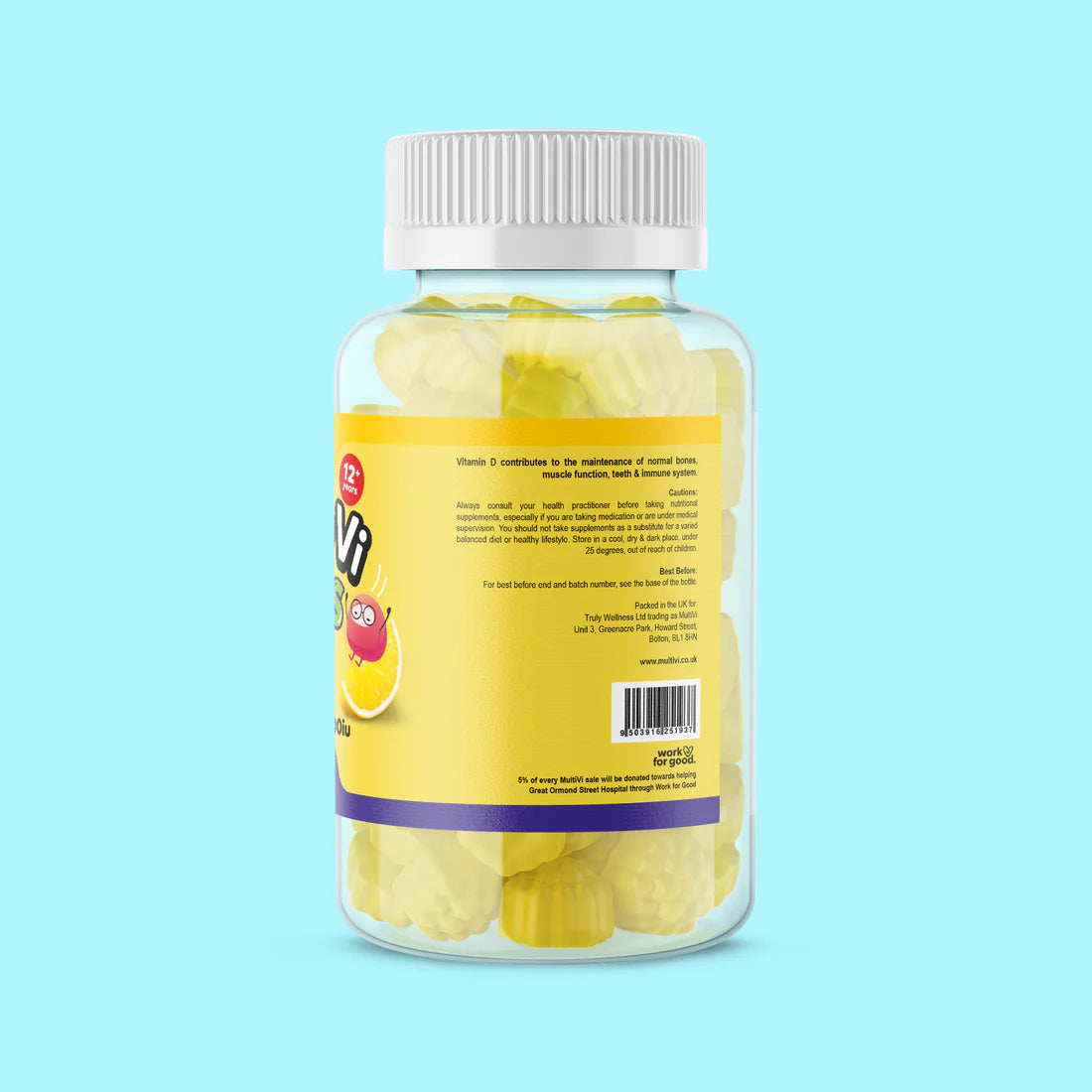 MultiVi - Kid's Vitamin D3 1000IU - 60 Chewable Gummies