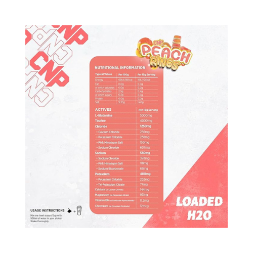 CNP - Loaded H2O Electrolyte Hydration Powder - 300g (Vegan)