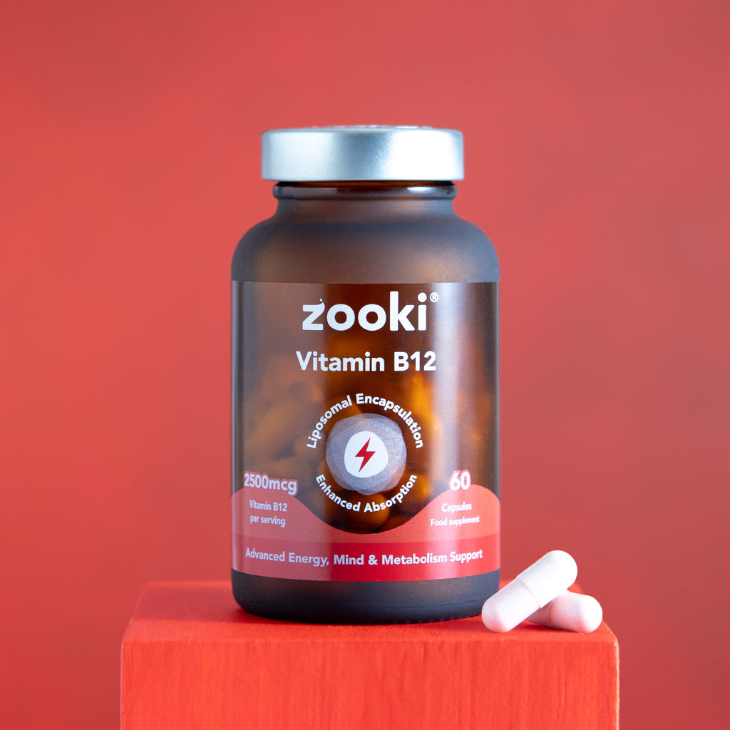 Zooki - Vitamin B12 2500mcg Liposomal - 60 Vegan Capsules