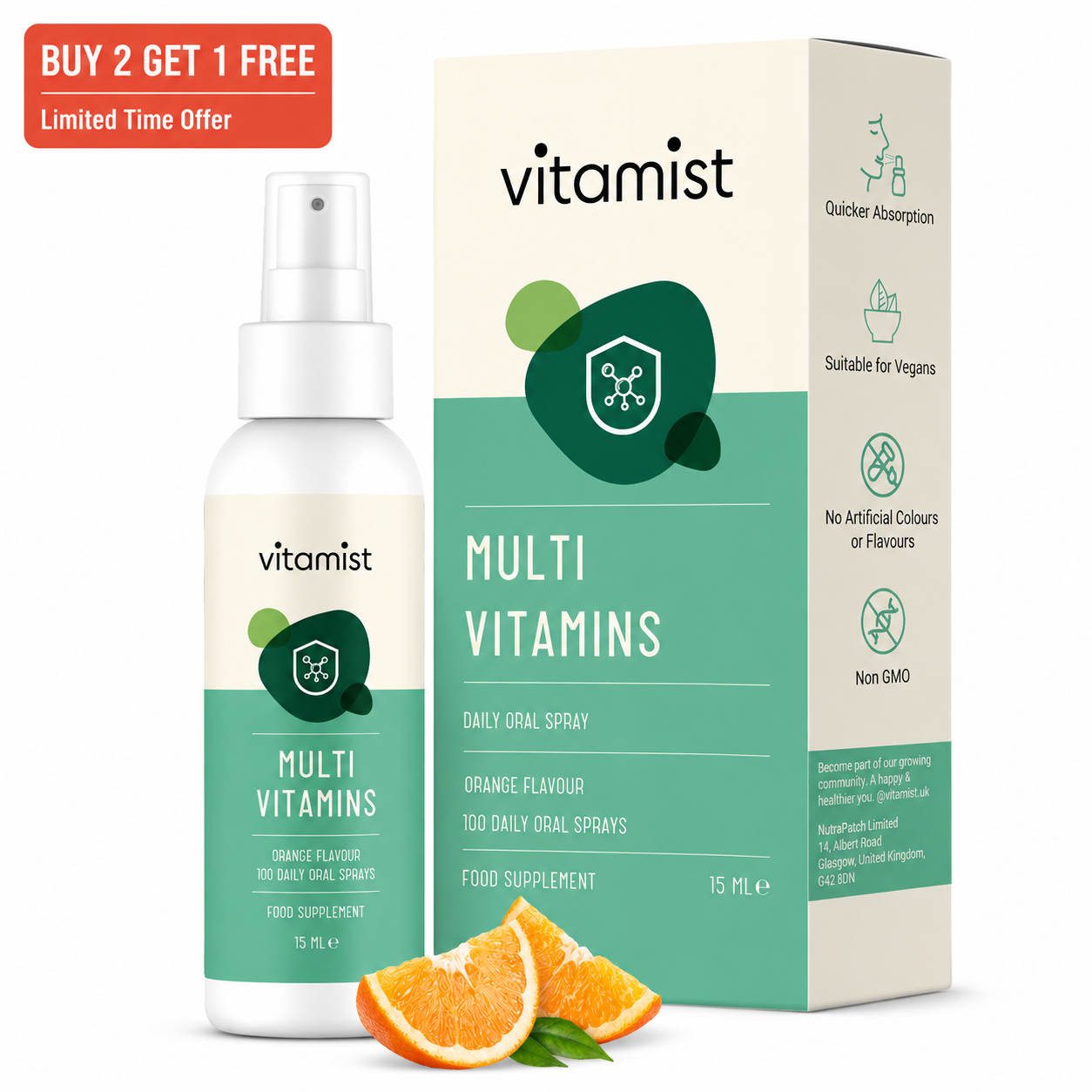 Vitamist - Multivitamin Oral Spray - 100 Daily Doses