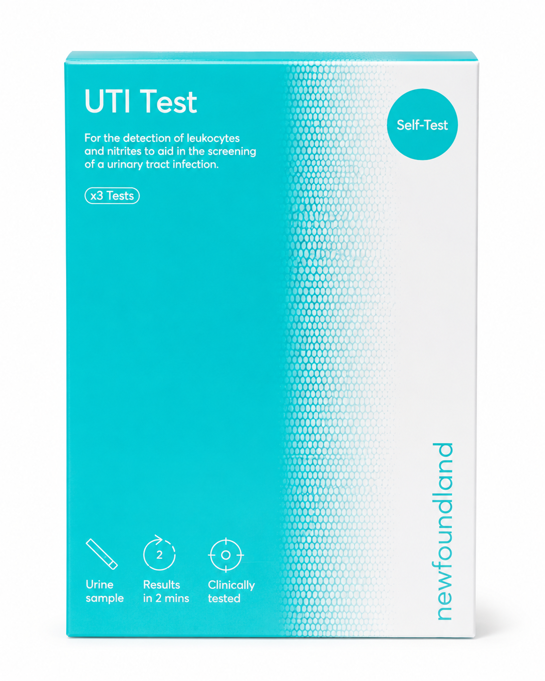 Newfoundland - UTI Test Kit - 3 Urinary Tract Infection Home Self-Test Strips