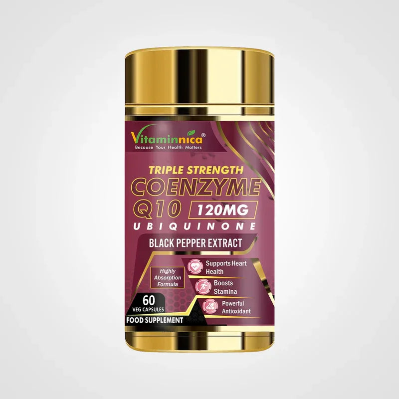 Vitaminnica Coenzyme Q10 120mg- 60 Capsules - The Wellness Store®