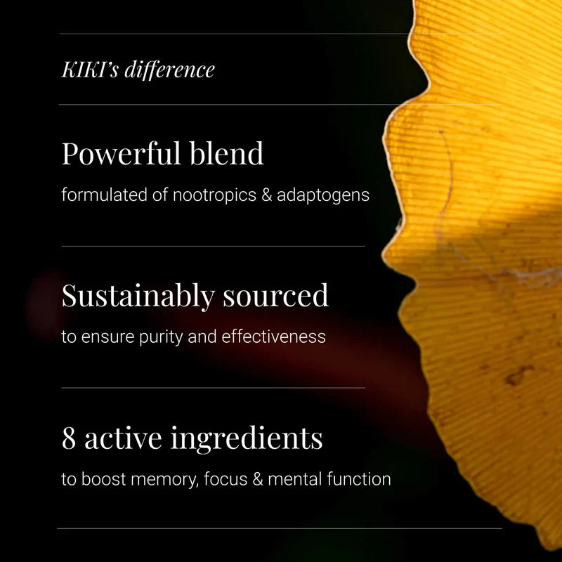 KIKI HEALTH - Cognitive Capsules - 60 Vegicaps