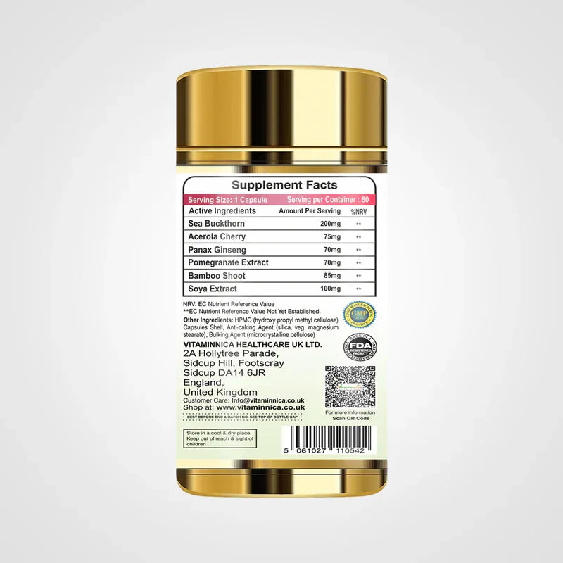 Vitaminnica Plant Based Collagen- 60 Capsules - The Wellness Store®