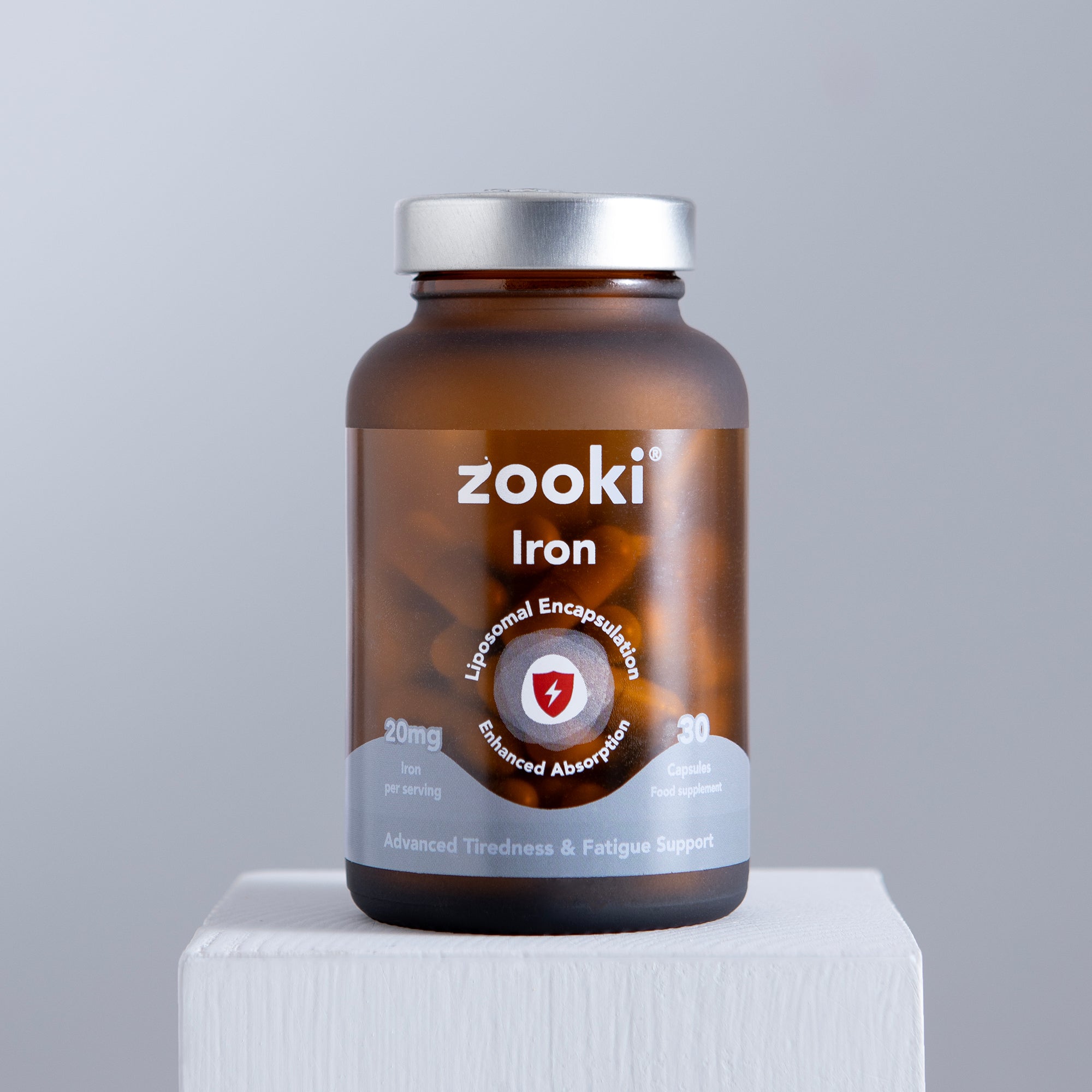 Zooki - Iron 100mg Liposomal Bisglycinate - 30 Vegan Capsules