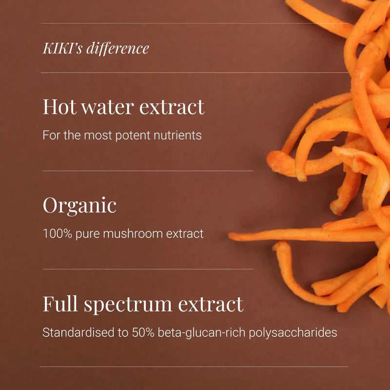 KIKI HEALTH - Cordyceps Extract, Organic - 60 Vegicaps