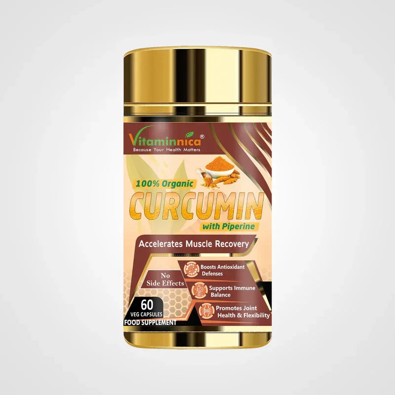 Vitaminnica Curcumin with Piperine - Better Joint Health - 60 Capsules - The Wellness Store®