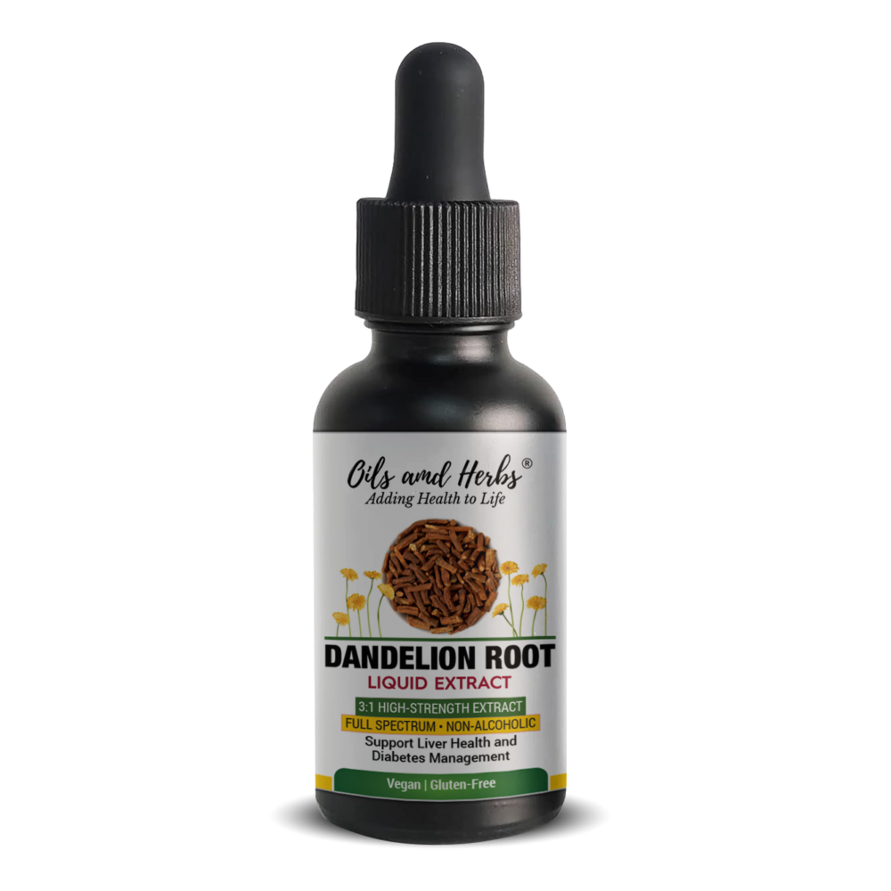 Oils & Herbs - Dandelion Root Liquid Extract – High-Strength, Alcohol-Free