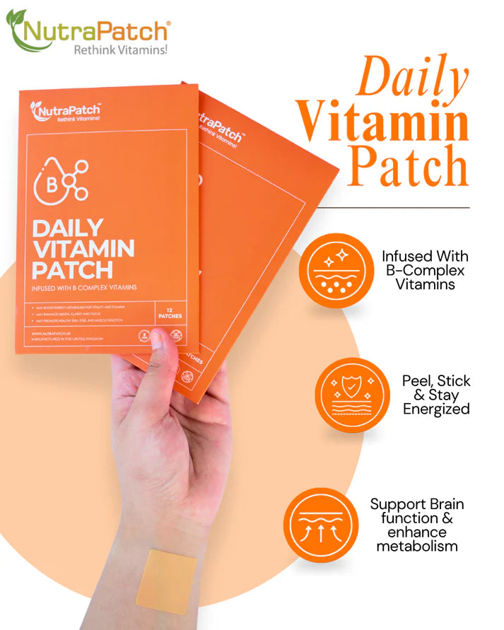 NutraPatch - Daily Vitamin Patch with B Vitamins - 12 Patches